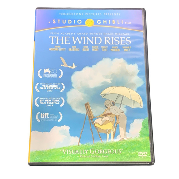 The Wind Rises (DVD, 2013) Studio Ghibli Hayao Miyazaki Anime Manga Classic HTF - Picture 1 of 3